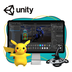 Мир игр на Unity 2D на популярном движке + AI-помощники - КИБЕРшкола программирования для детей, компьютерные курсы для школьников, начинающих и подростков - KIBERone г. Александров