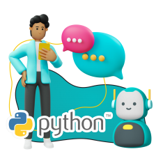 Умный чат-бот на Python - КИБЕРшкола программирования для детей, компьютерные курсы для школьников, начинающих и подростков - KIBERone г. Александров